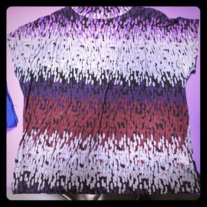 Mock neck short sleeve shirt